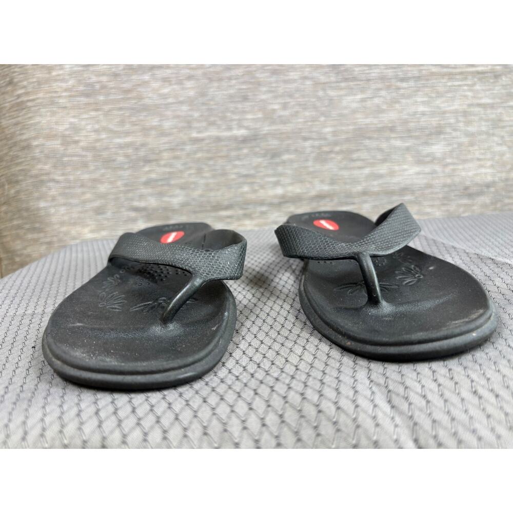 Okabashi Voyager Women's Flip Flops Sandals L (9.5-10.5) Black USA Made *READ - Picture 3 of 10